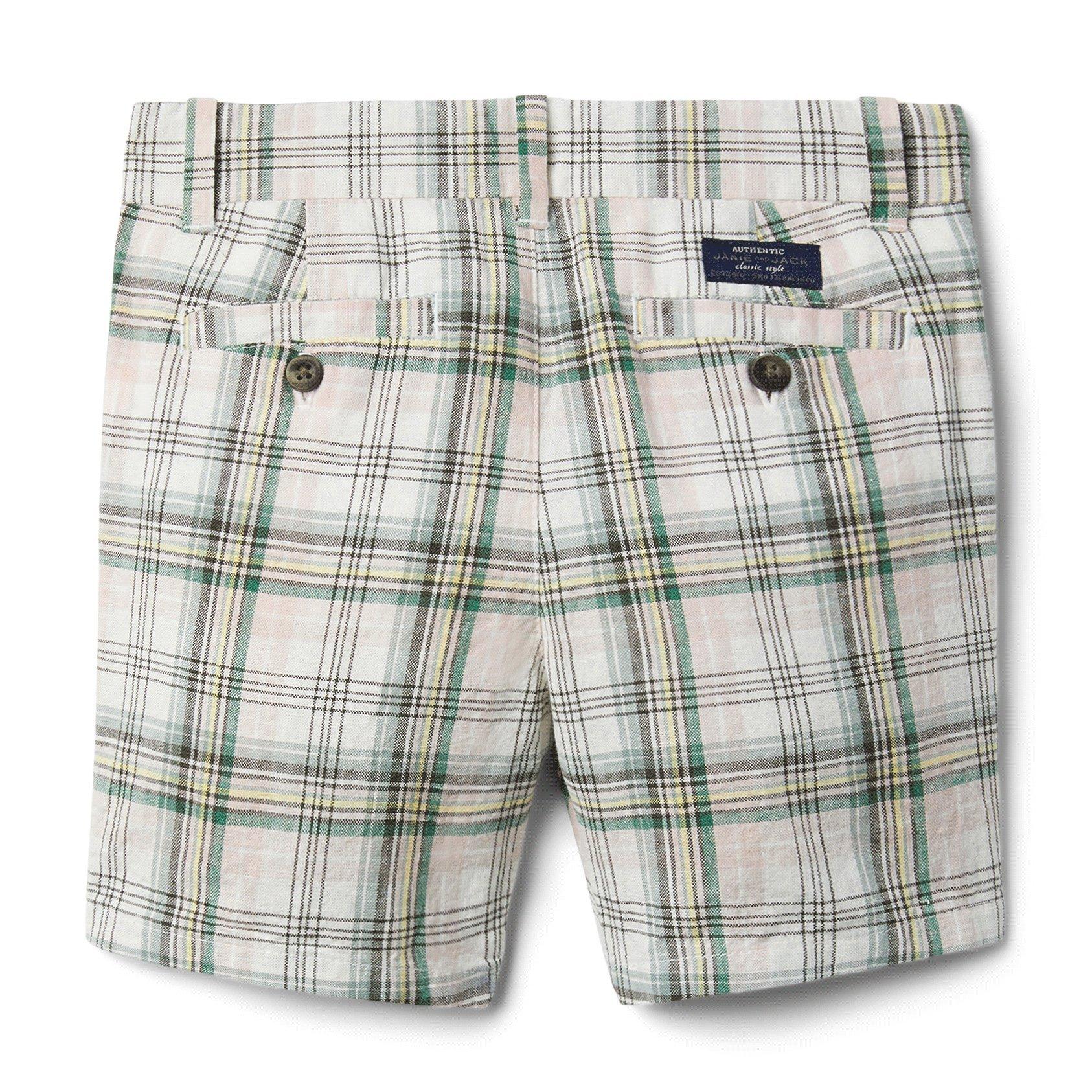 Plaid Linen Short  image number 4