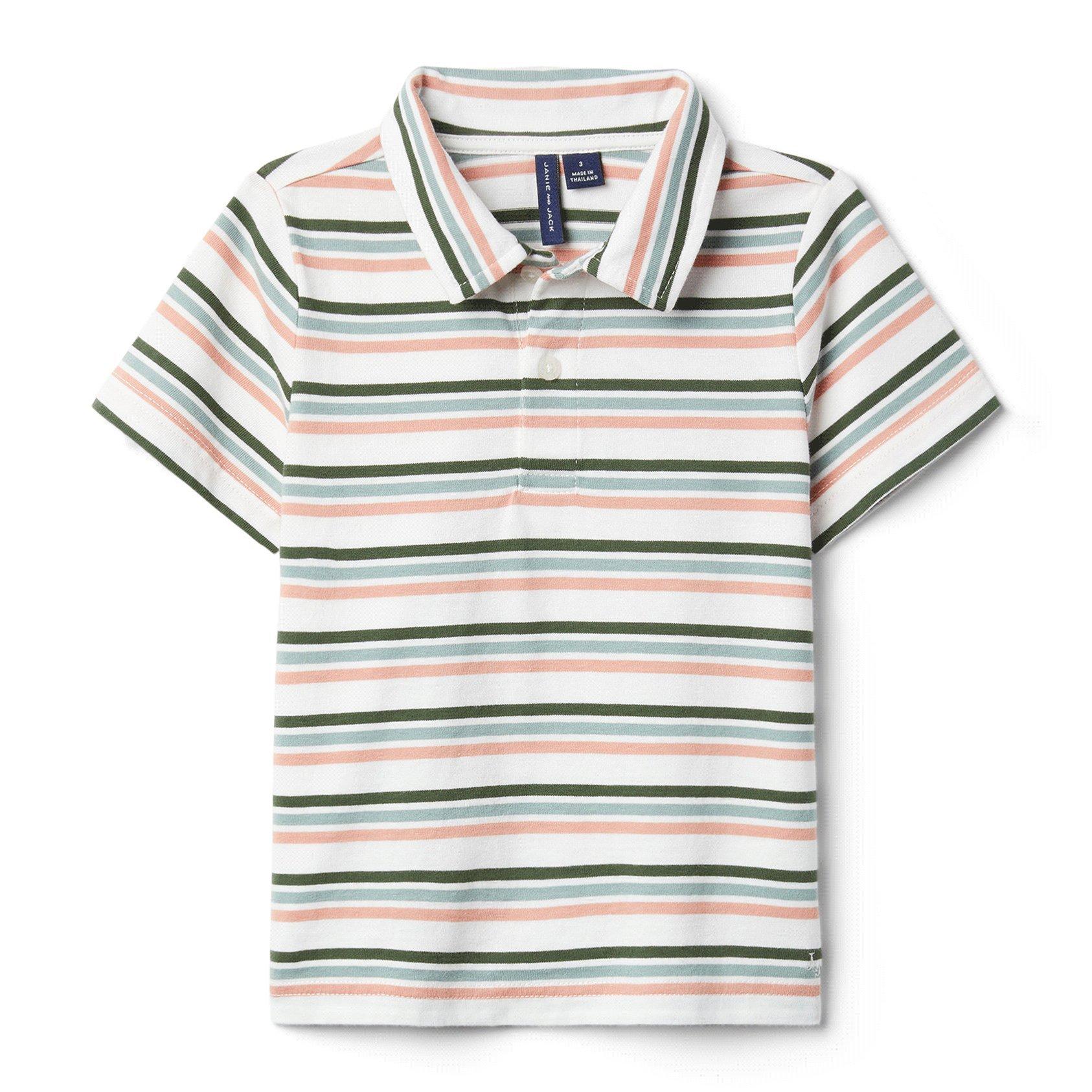 Striped Jersey Polo image number 0