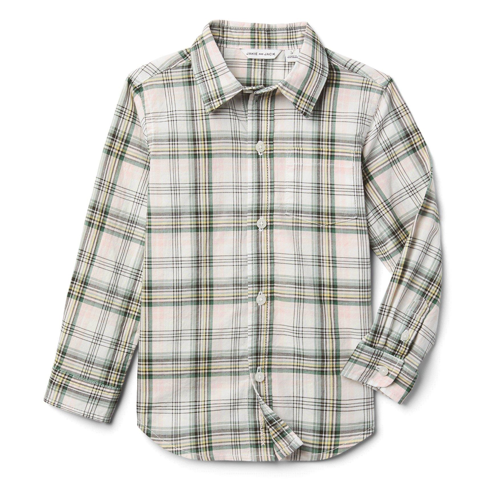 Madras Plaid Roll-Cuff Shirt  image number 2