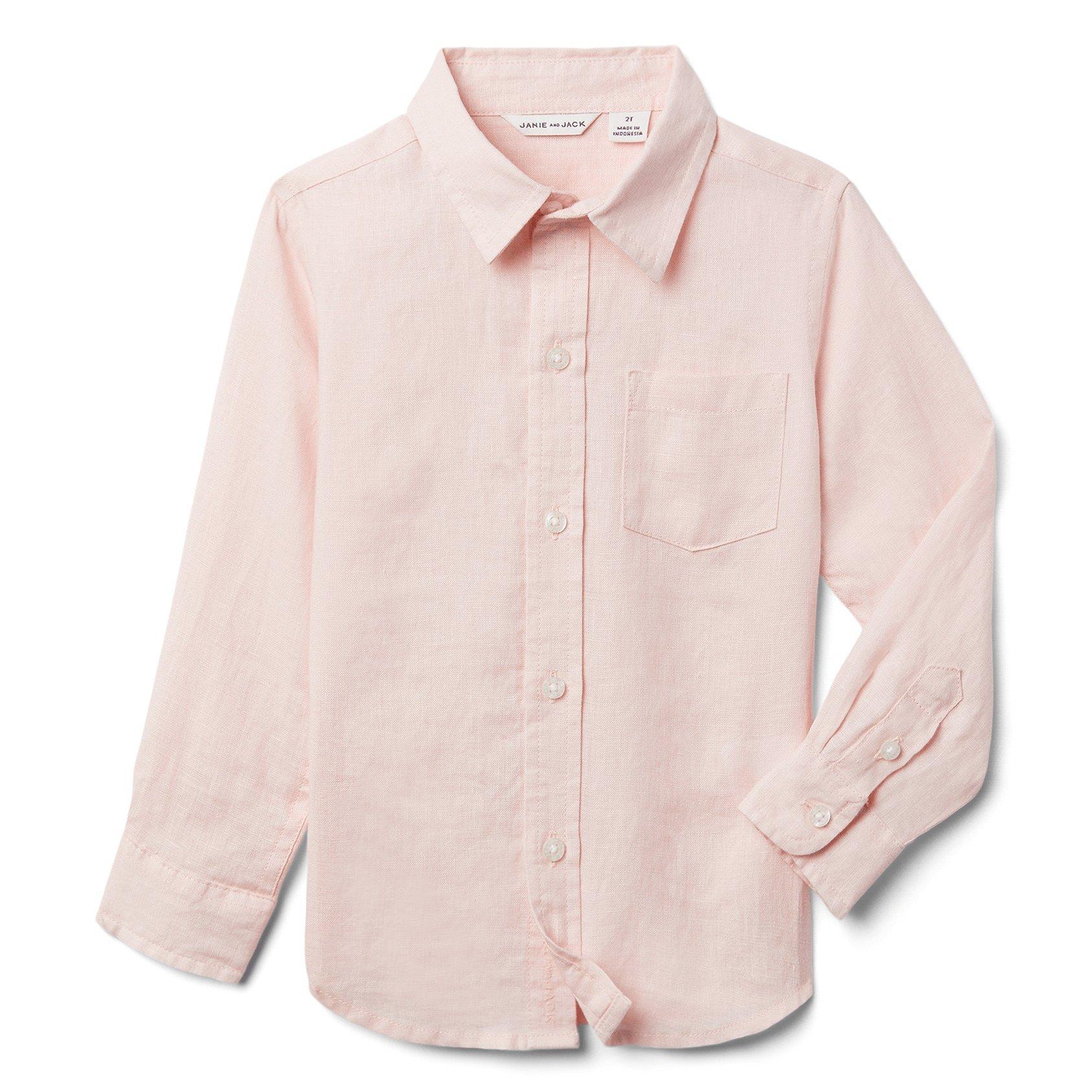 Linen Roll-Cuff Shirt  image number 1