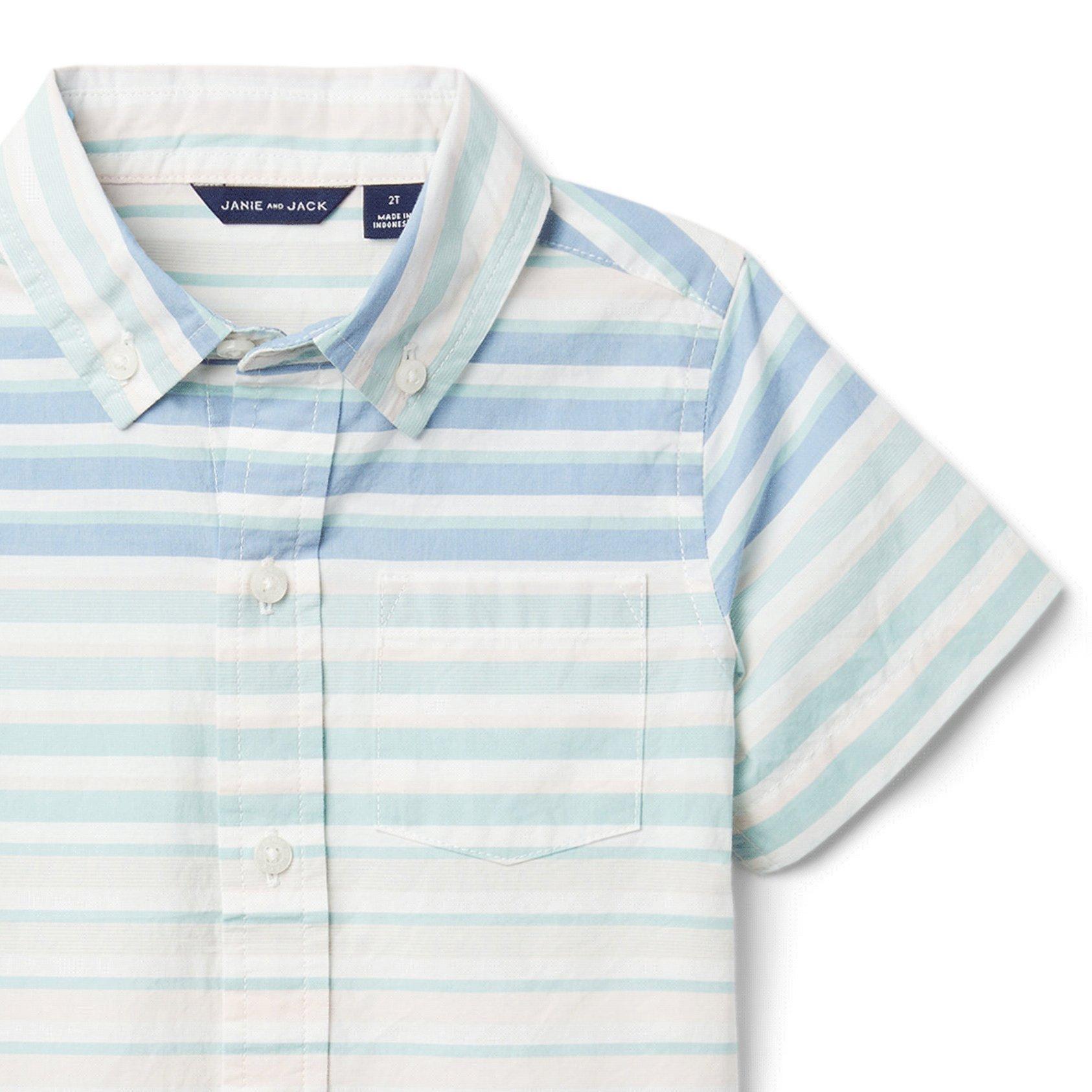 Striped Poplin Shirt  image number 1