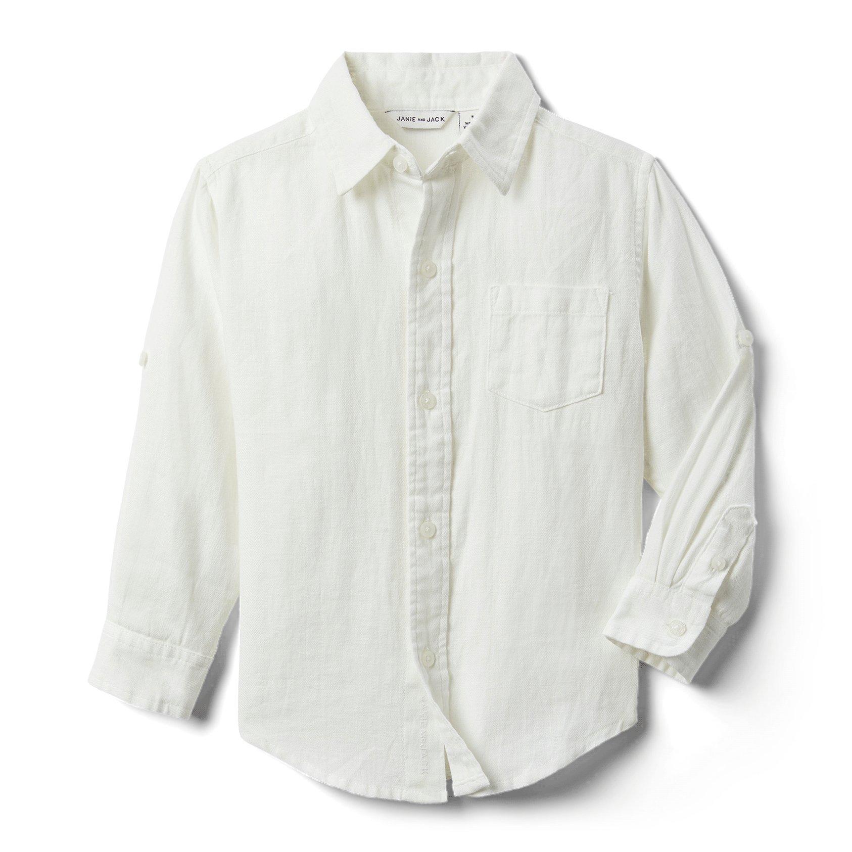 Linen Roll-Cuff Shirt image number 1