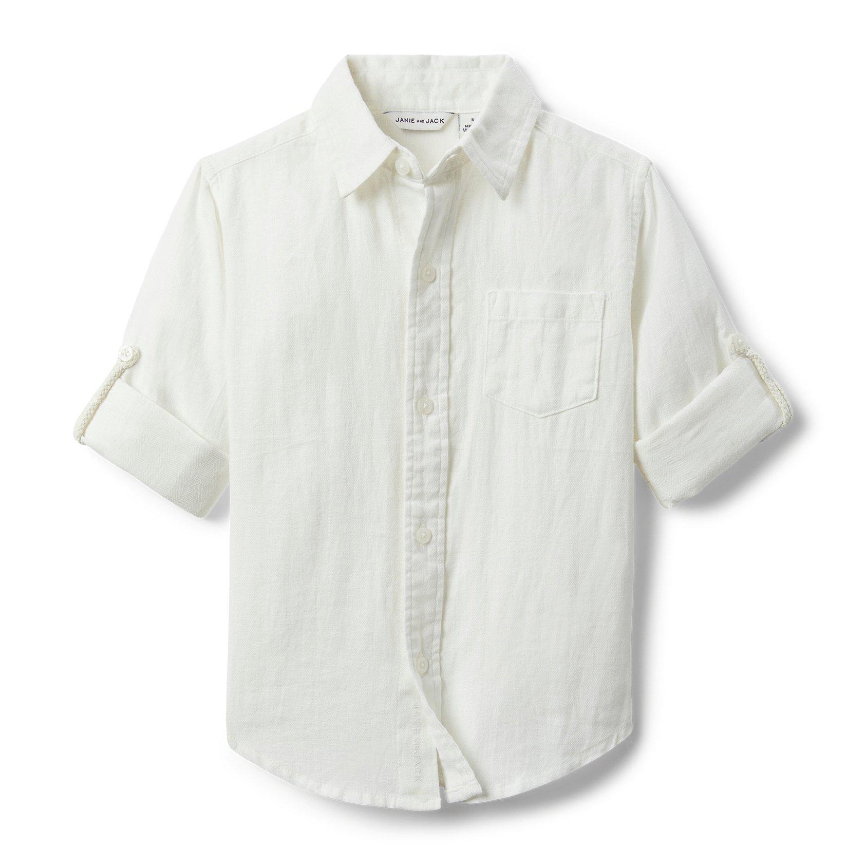 Linen Roll-Cuff Shirt