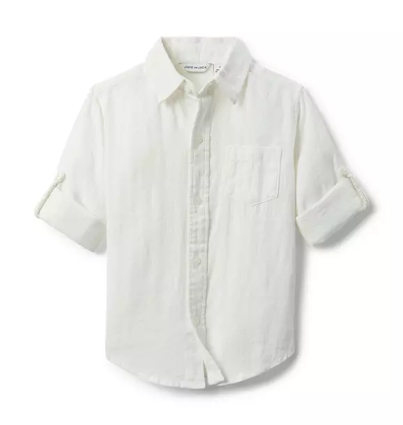 Linen Roll-Cuff Shirt image number 0