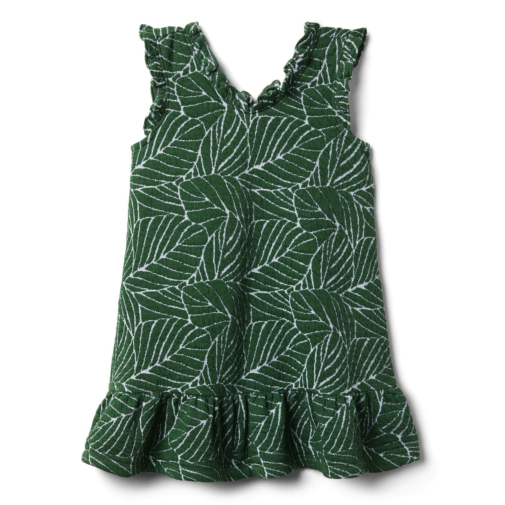 Leaf Ruffle Trim Dress image number 0