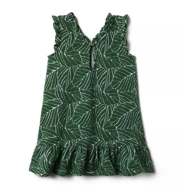 Leaf Ruffle Trim Dress image number 2