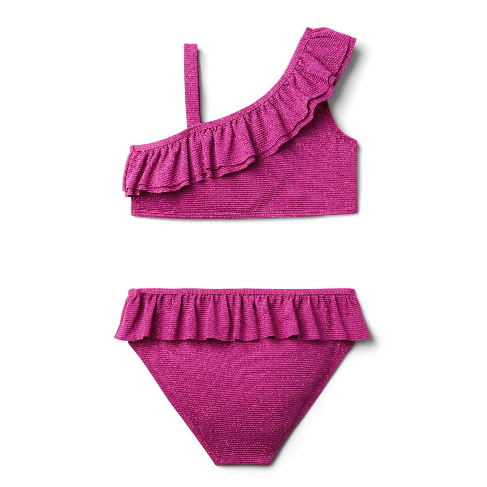 Striped Lurex 2-Piece Swimsuit image number 2