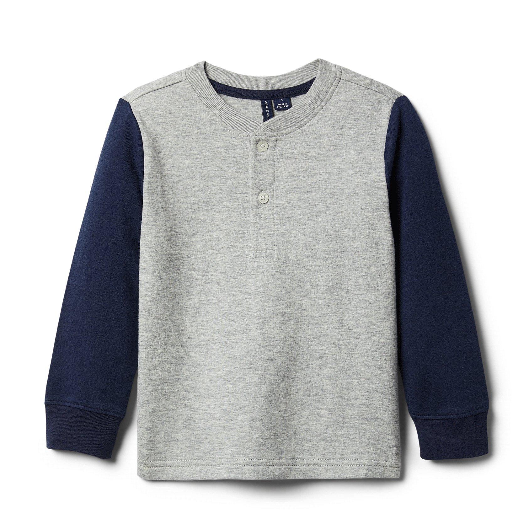 Colorblocked Henley Tee image number 0