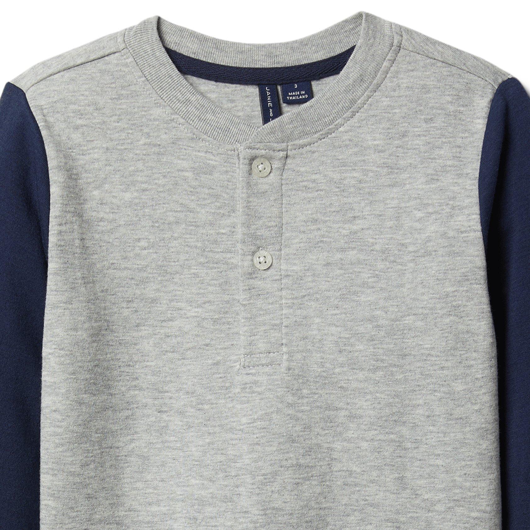 Colorblocked Henley Tee image number 2