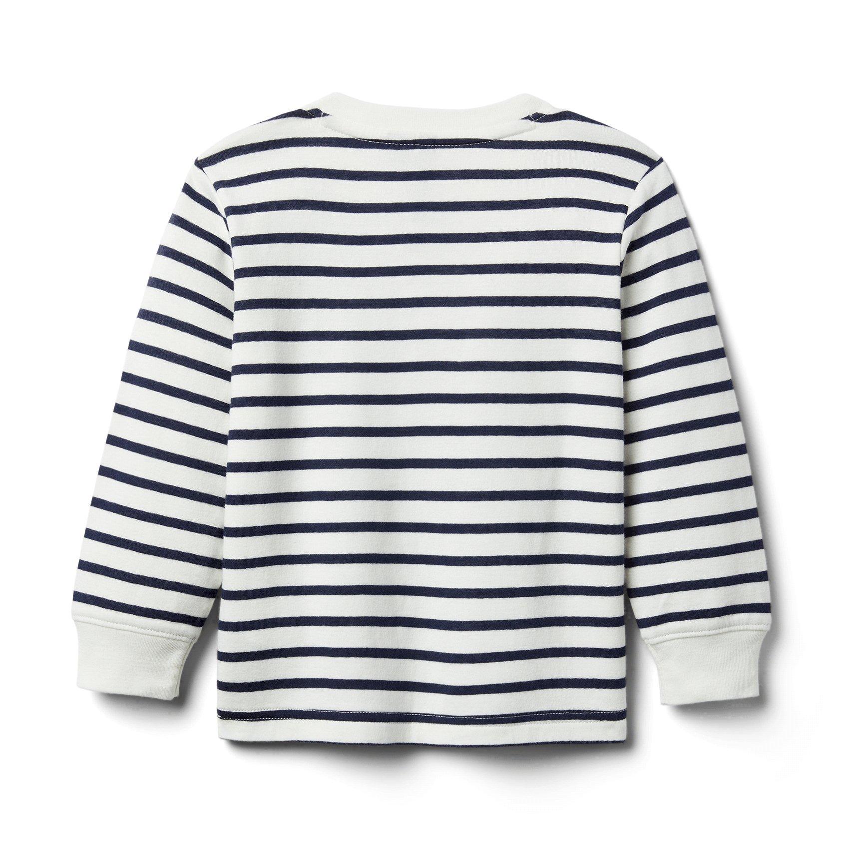 Striped Henley Tee image number 1