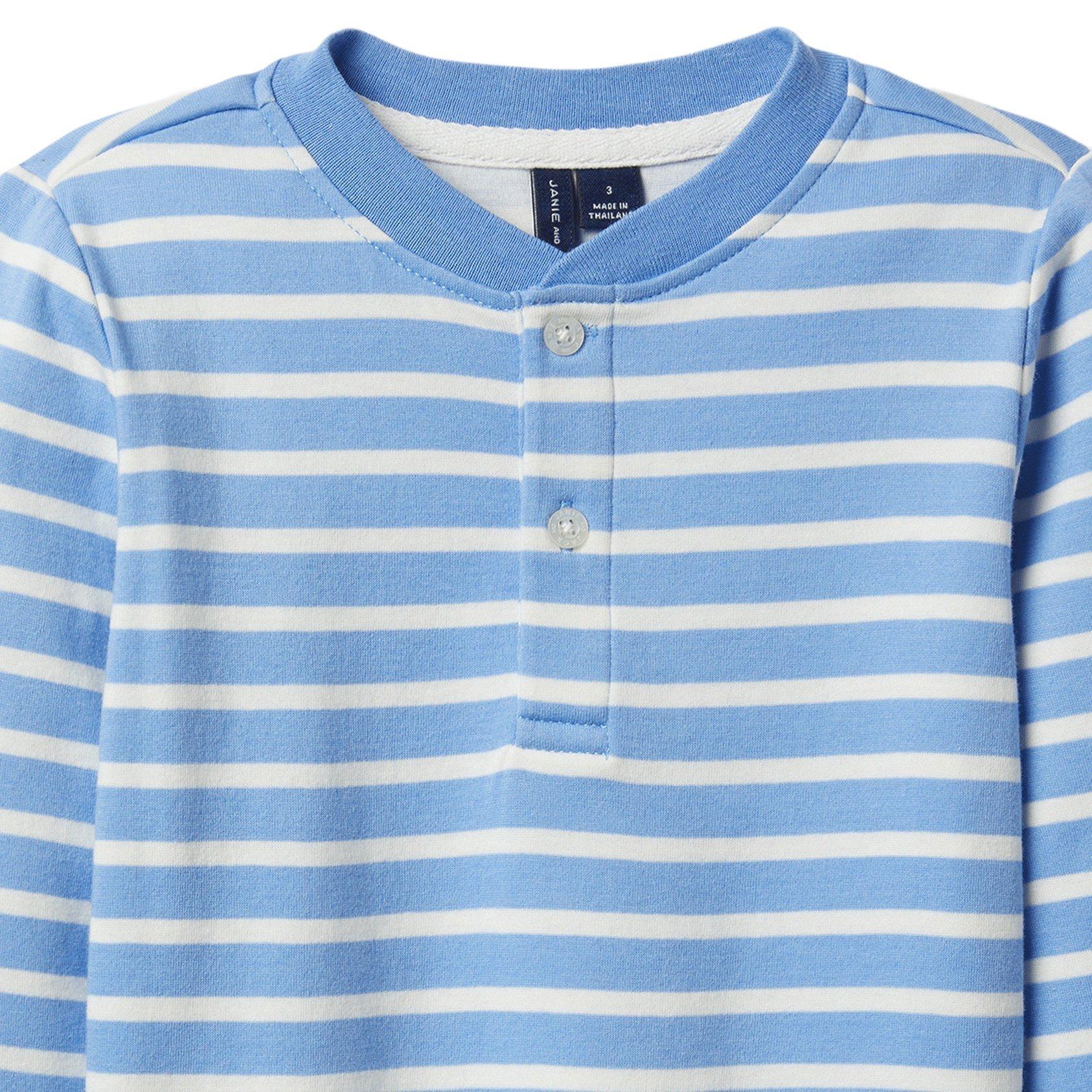 Striped Henley Tee image number 2