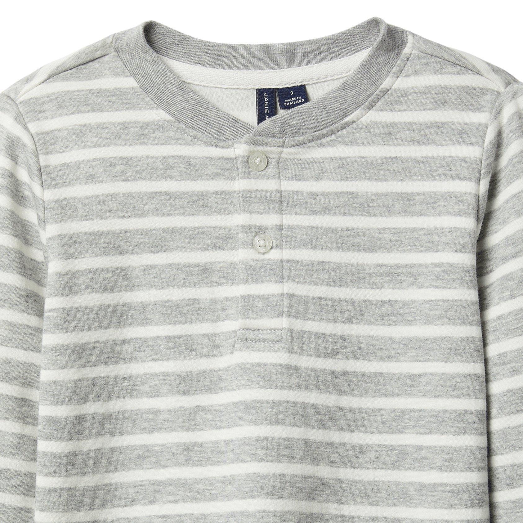 Striped Henley Tee image number 2