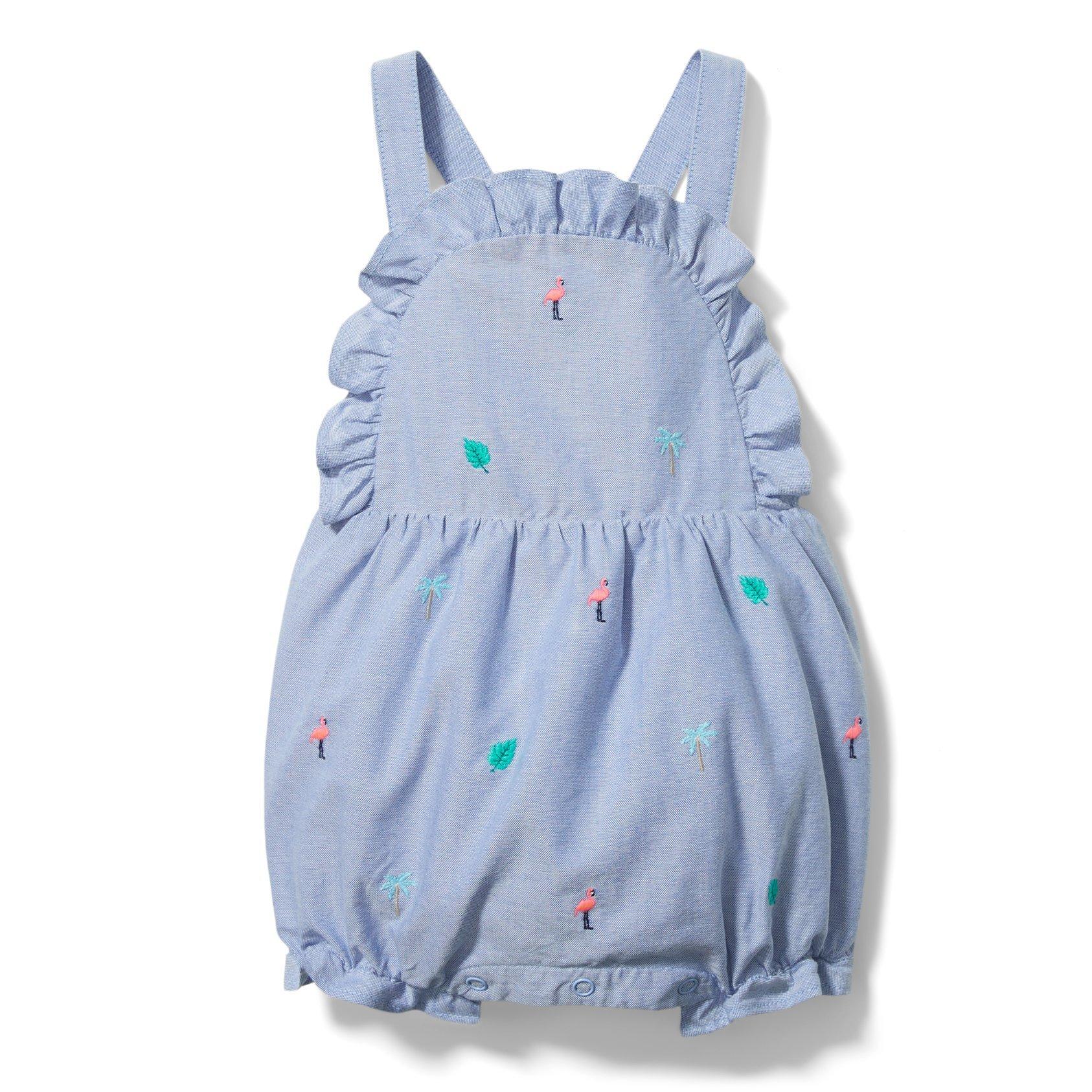 Baby Embroidered Shortall image number 0