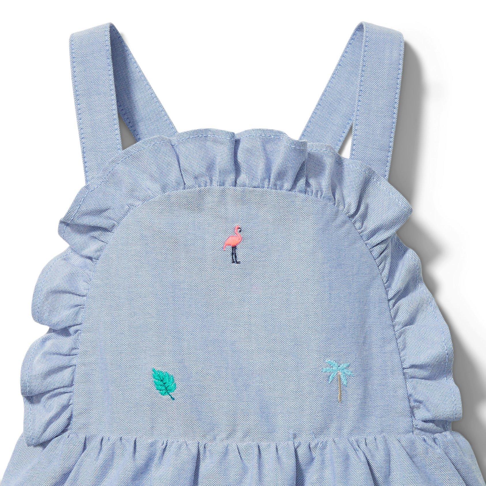 Baby Embroidered Shortall image number 1