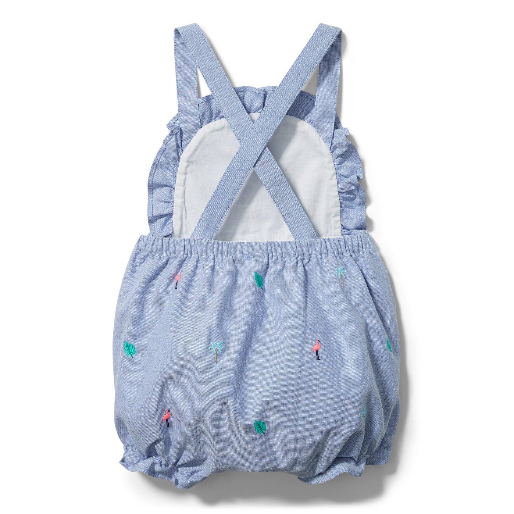 Baby Embroidered Shortall image number 2
