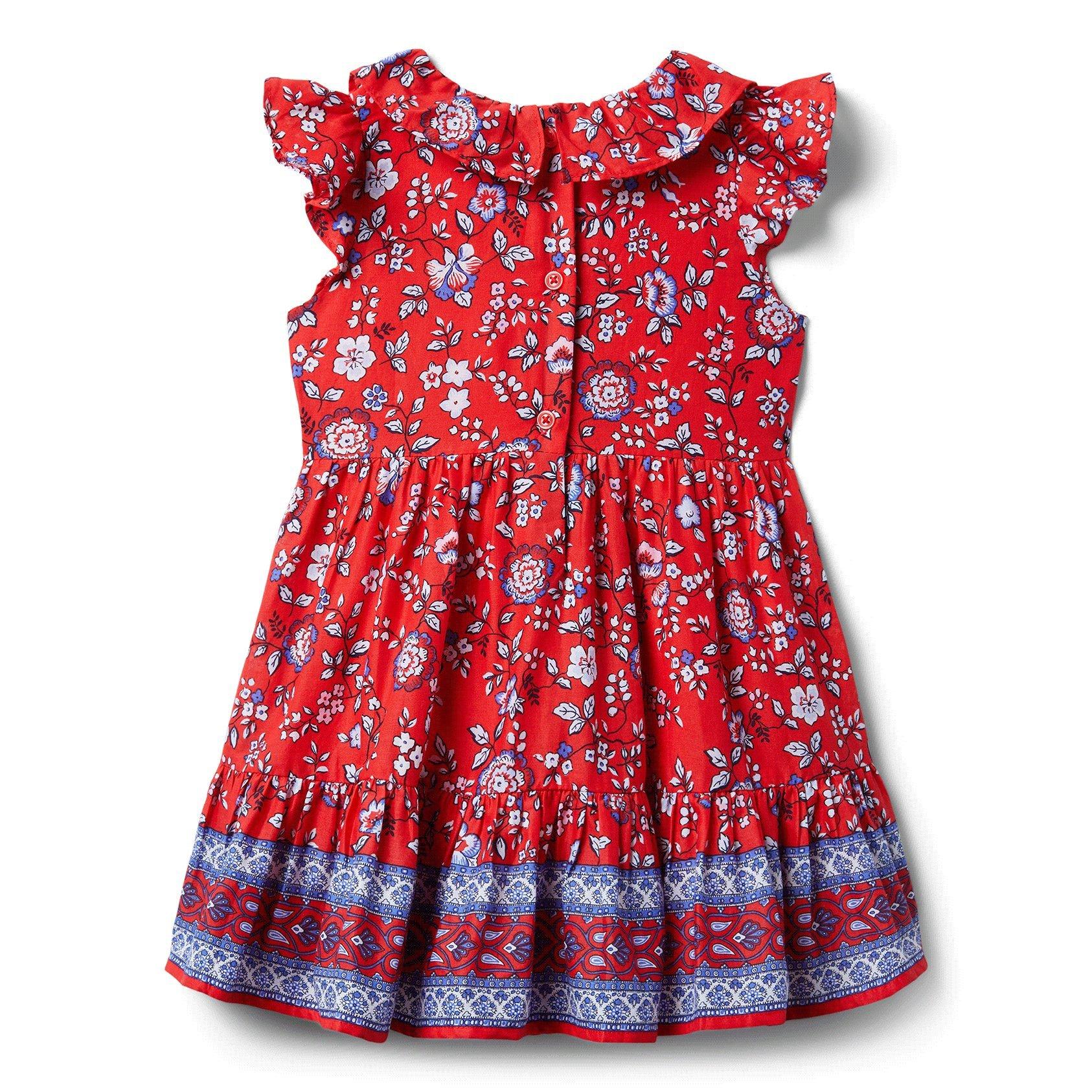 Floral Ruffle Trim Dress image number 3