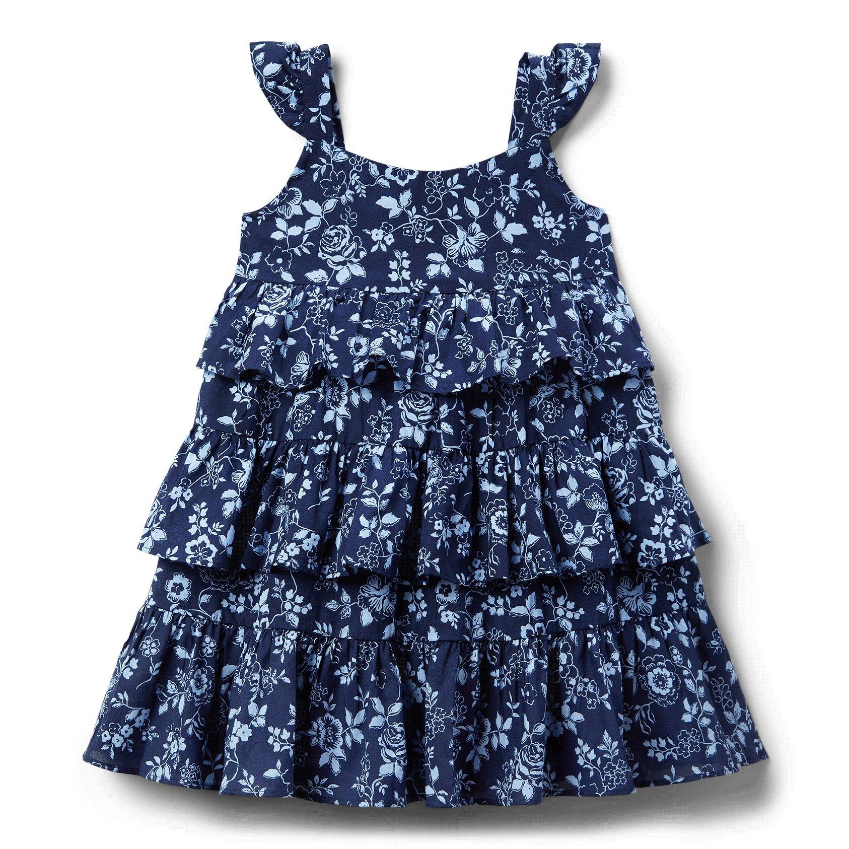 Floral Tiered Ruffle Dress  image number 0