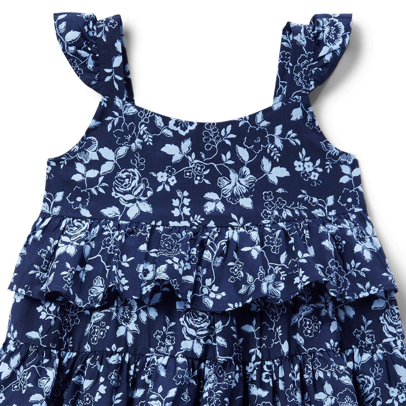 Floral Tiered Ruffle Dress  image number 1