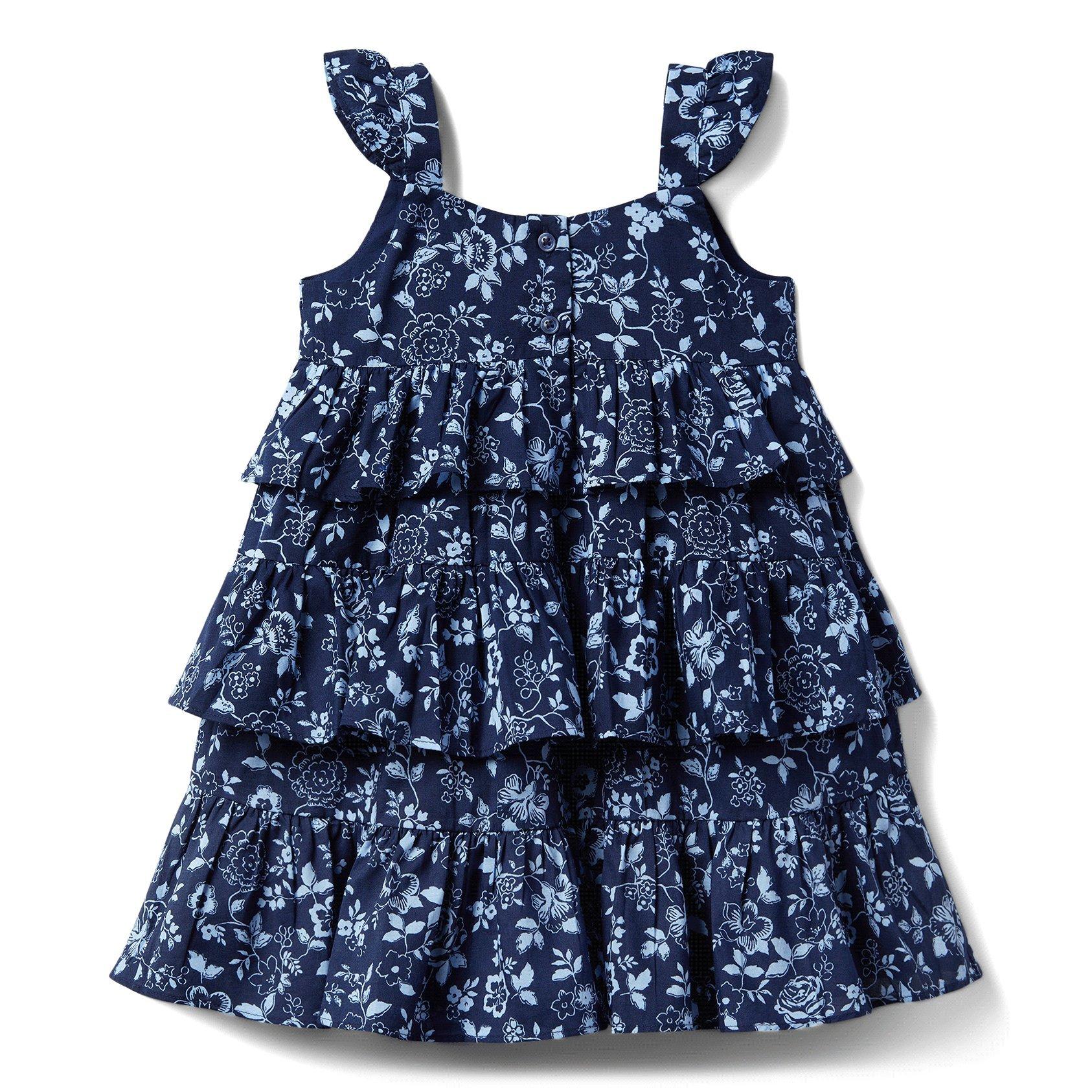 Floral Tiered Ruffle Dress  image number 3
