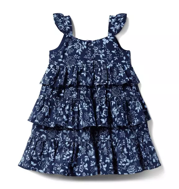Floral Tiered Ruffle Dress  image number 3