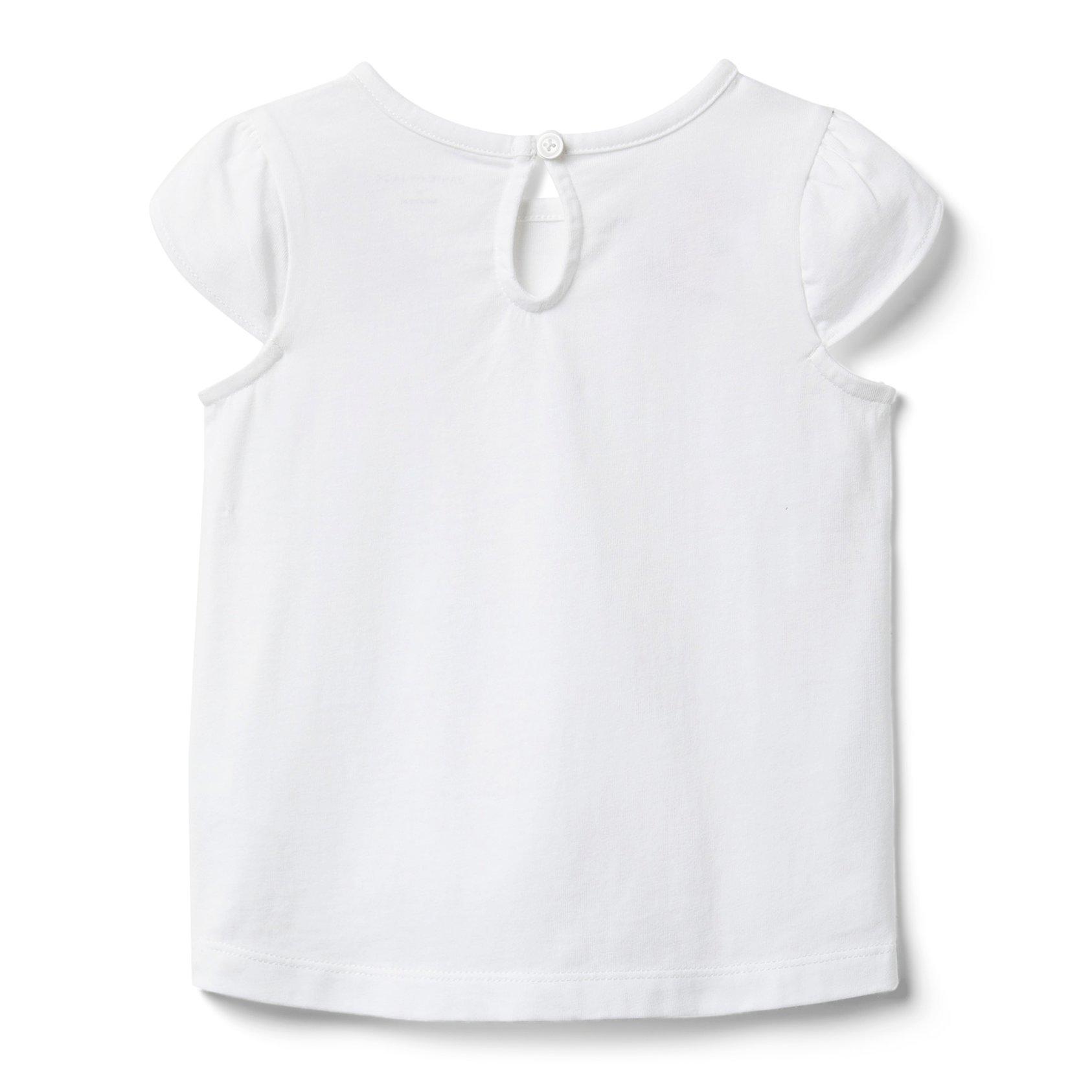 Embroidered Tulip Sleeve Top  image number 2