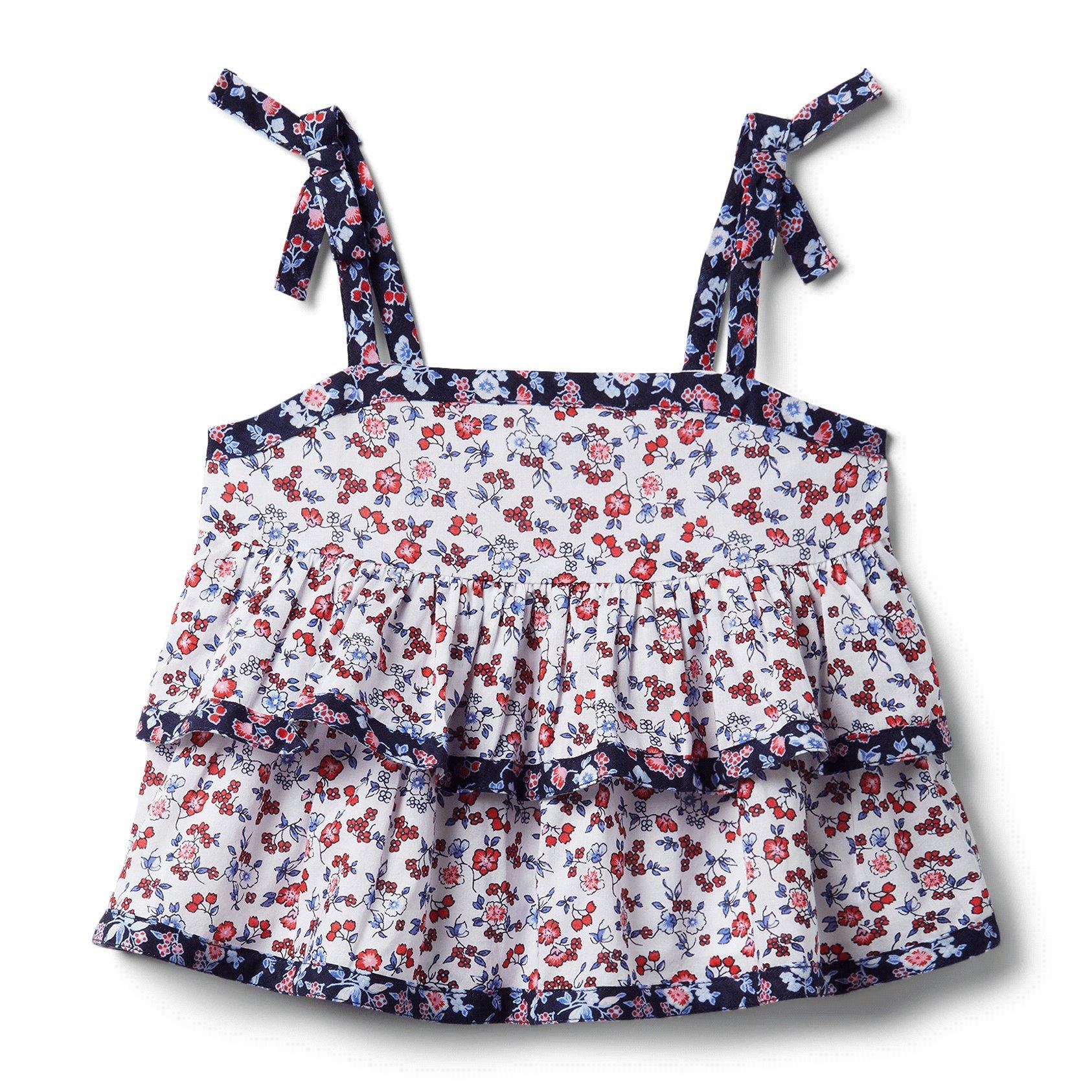 Ditsy Floral Tiered Top image number 0
