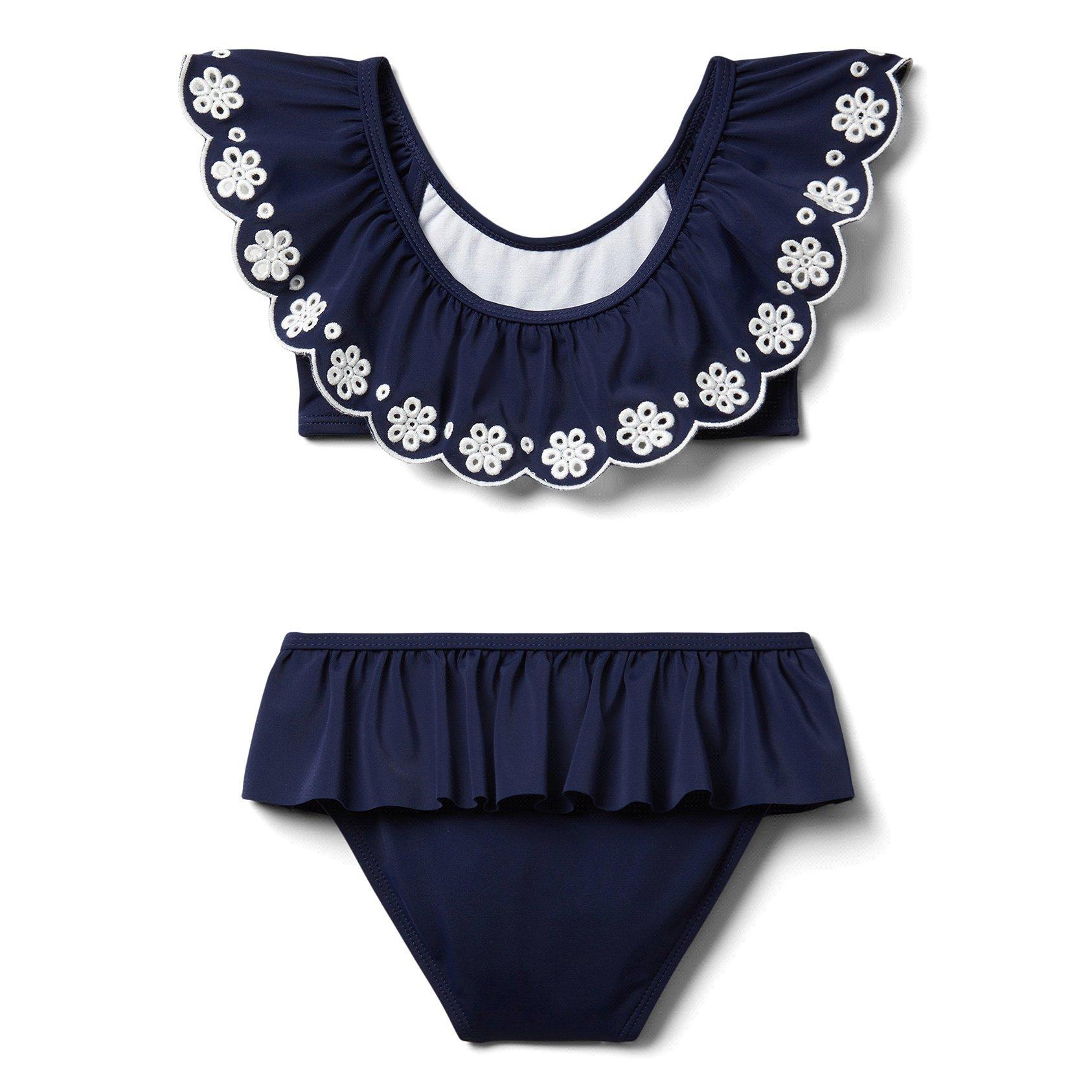 Eyelet Ruffle 2-Piece Swimsuit  image number 2