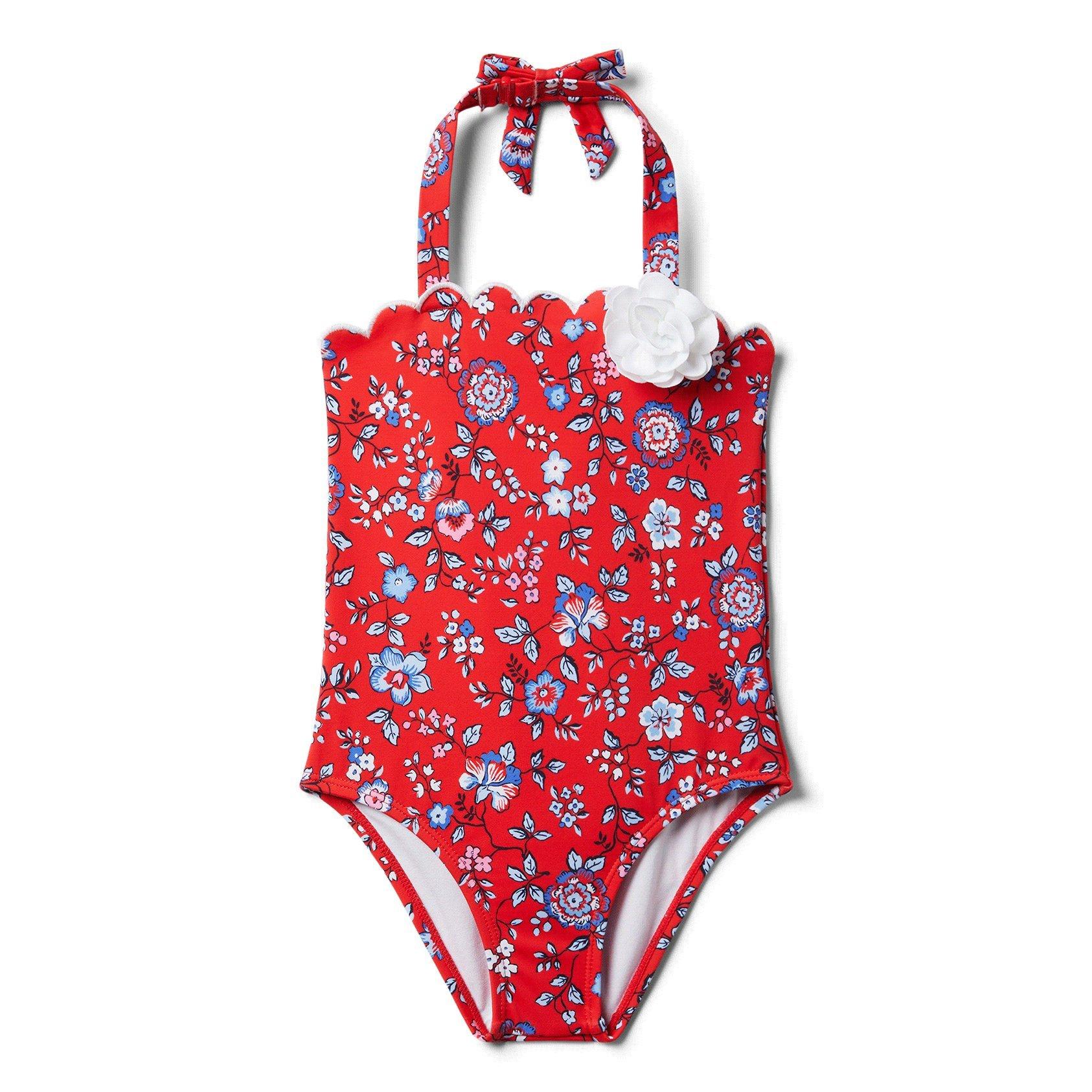 Floral Halter Swimsuit image number 0