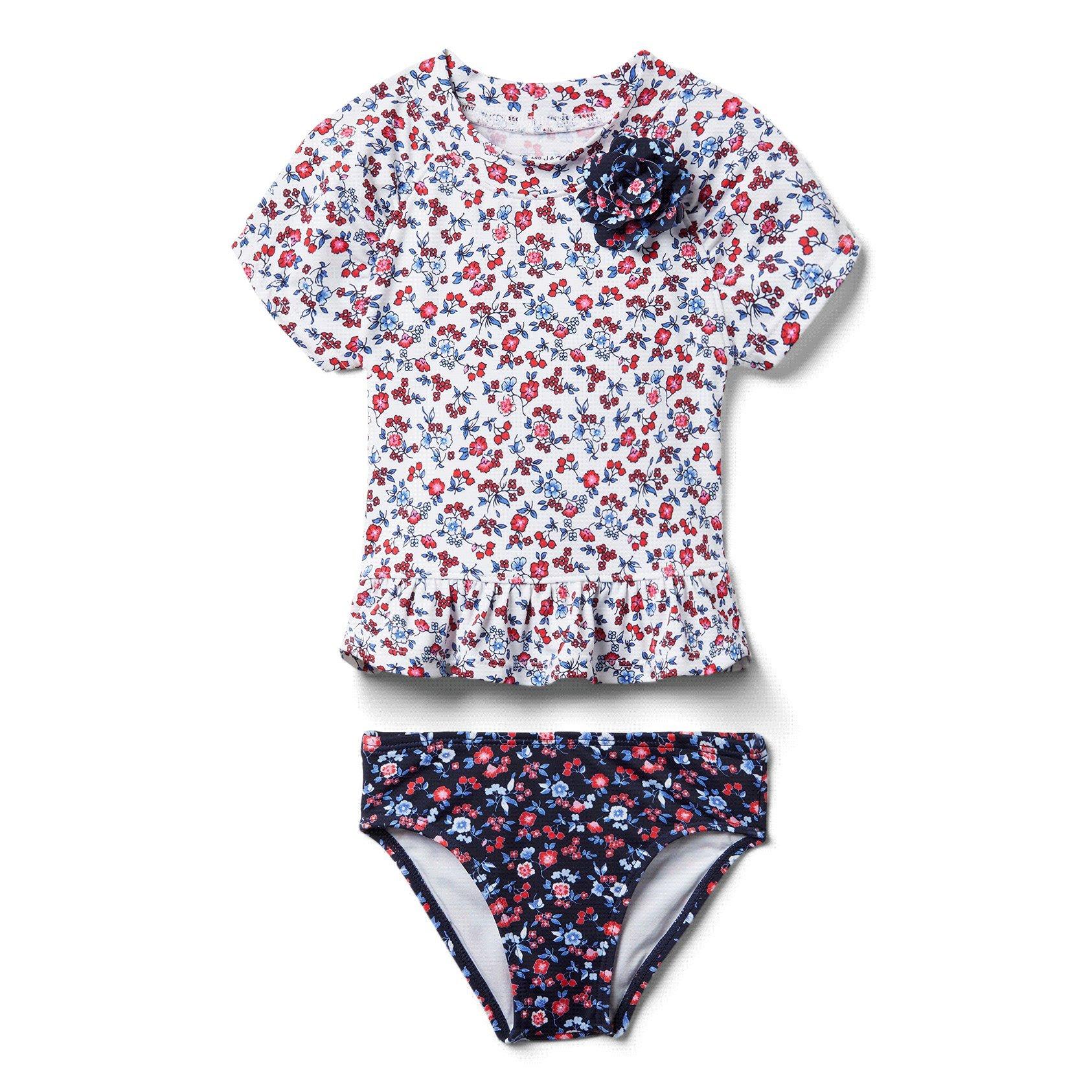 Ditsy Floral Rash Guard Set  image number 0