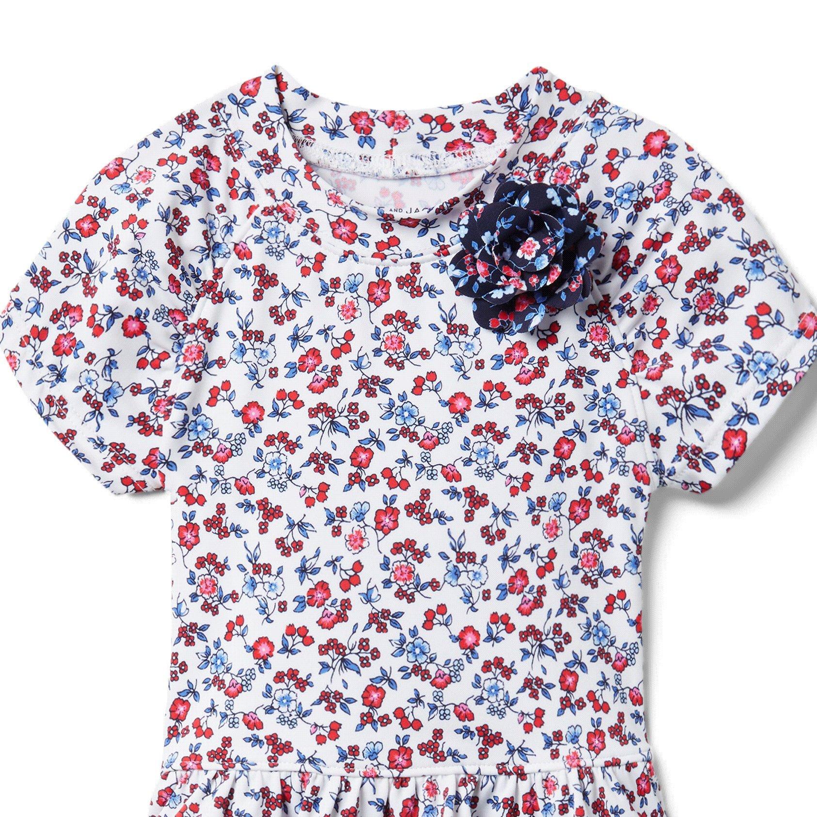 Ditsy Floral Rash Guard Set  image number 1