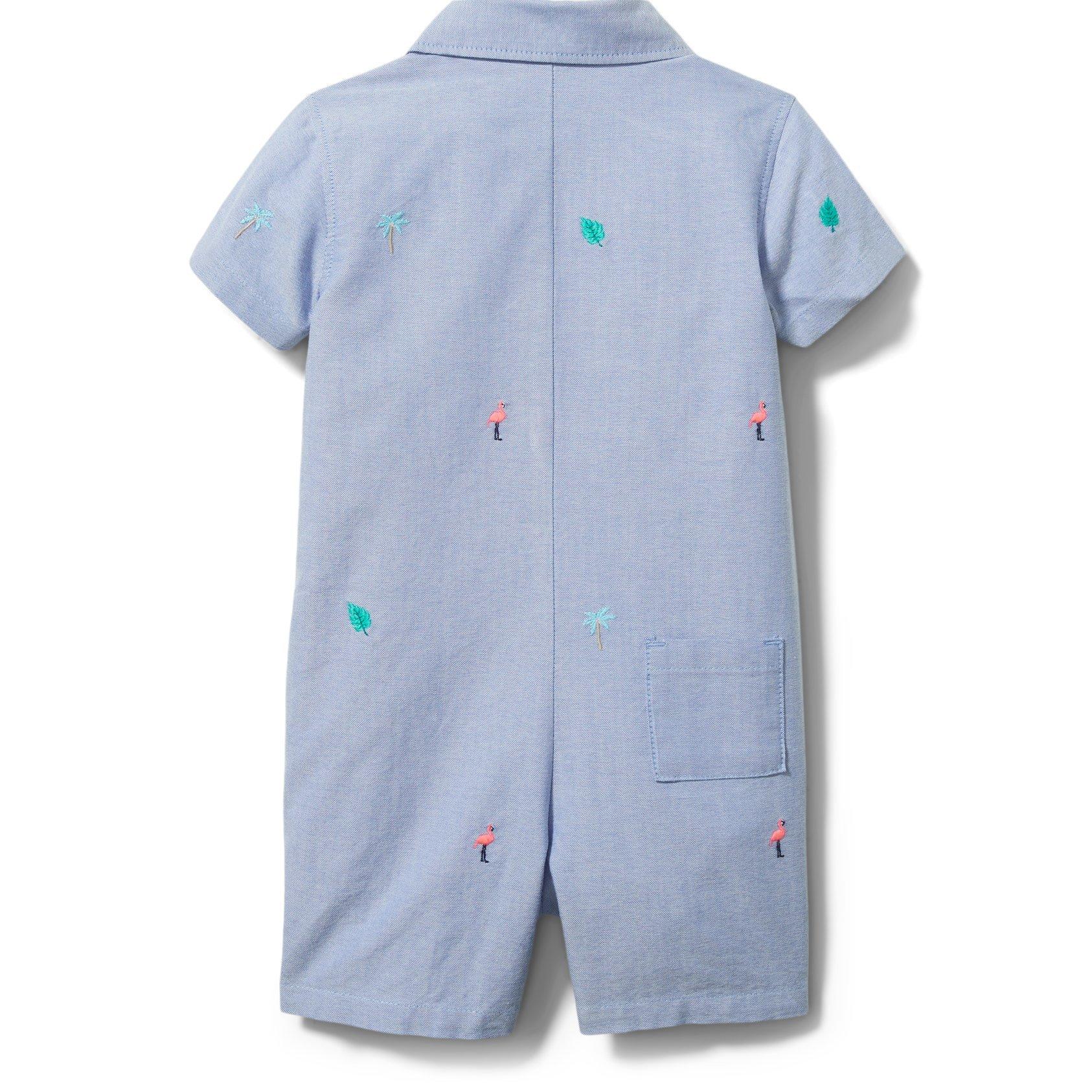 Baby Embroidered Romper  image number 2