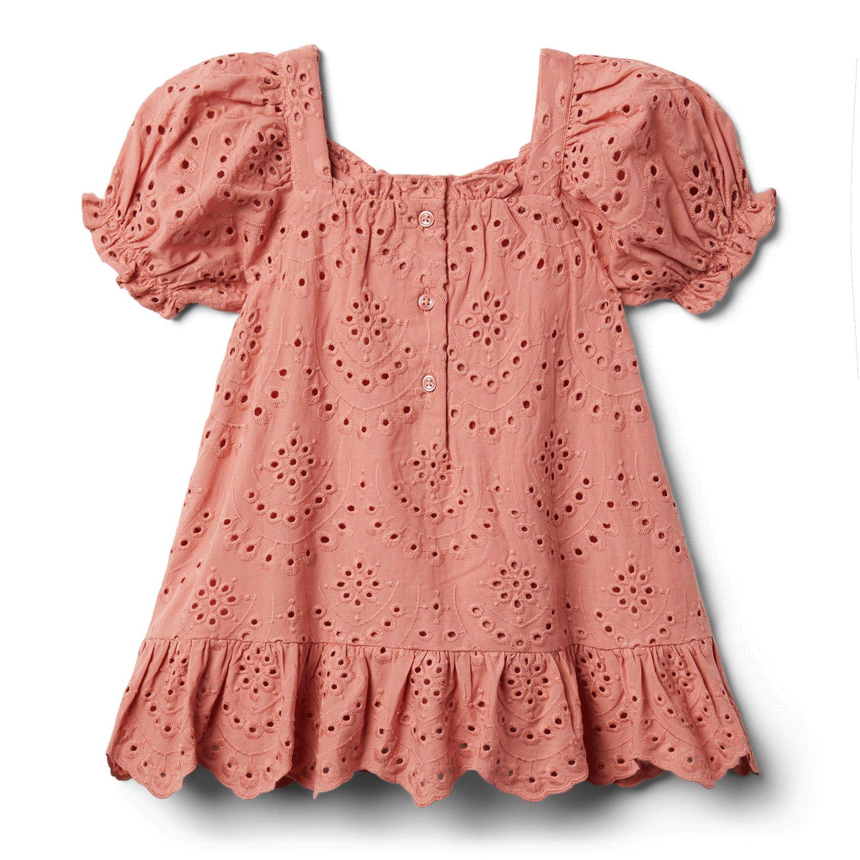 Eyelet Puff Sleeve Dress image number 2