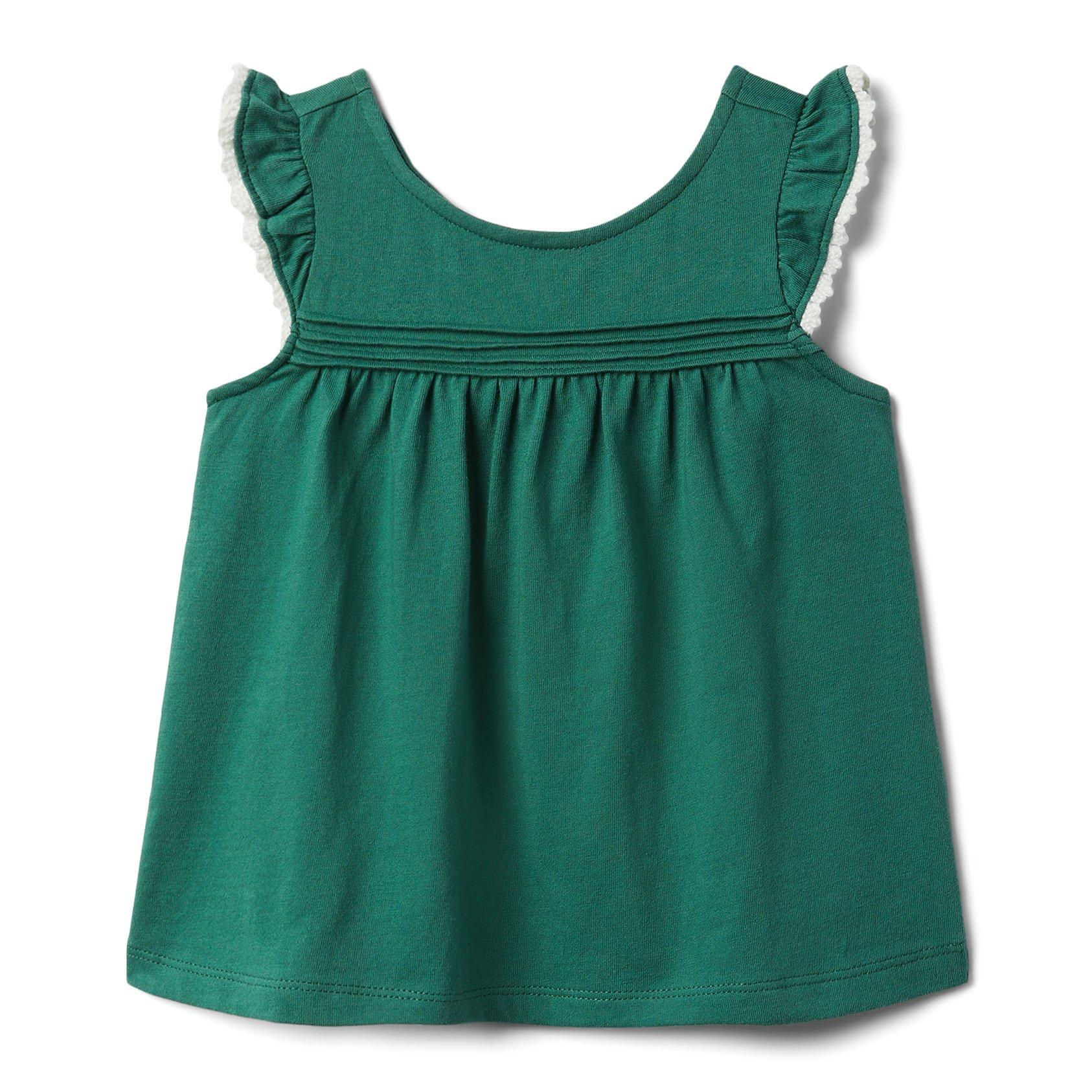 Pintuck Ruffle Sleeve Top image number 0