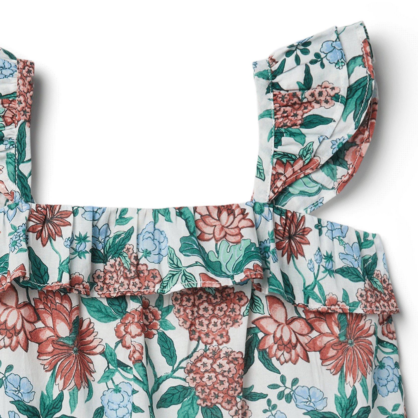 Floral Flutter Strap Top image number 1