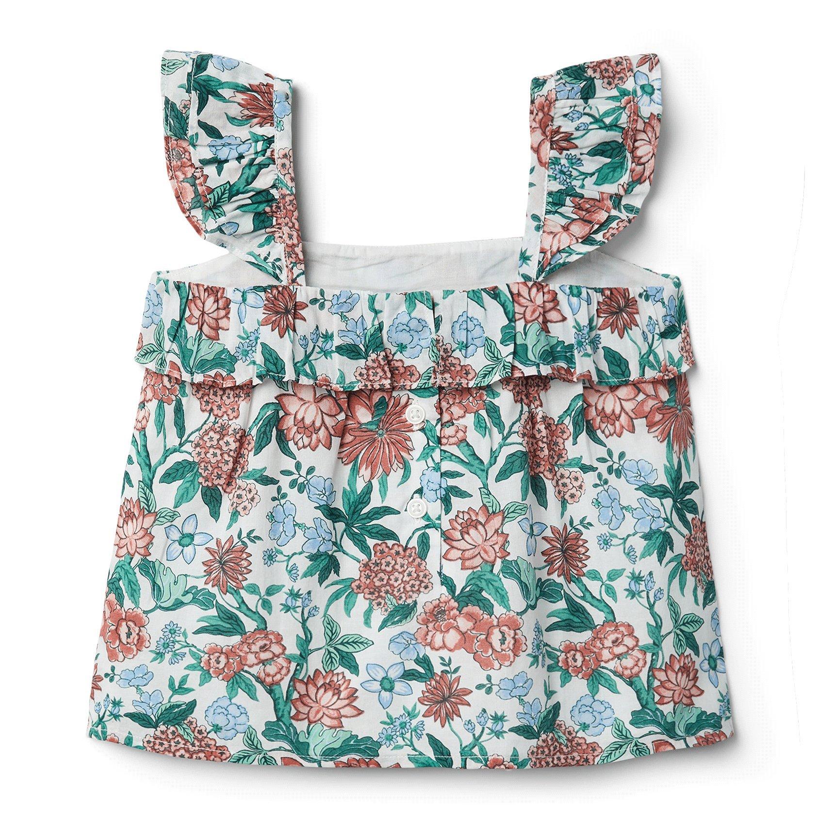 Floral Flutter Strap Top image number 2