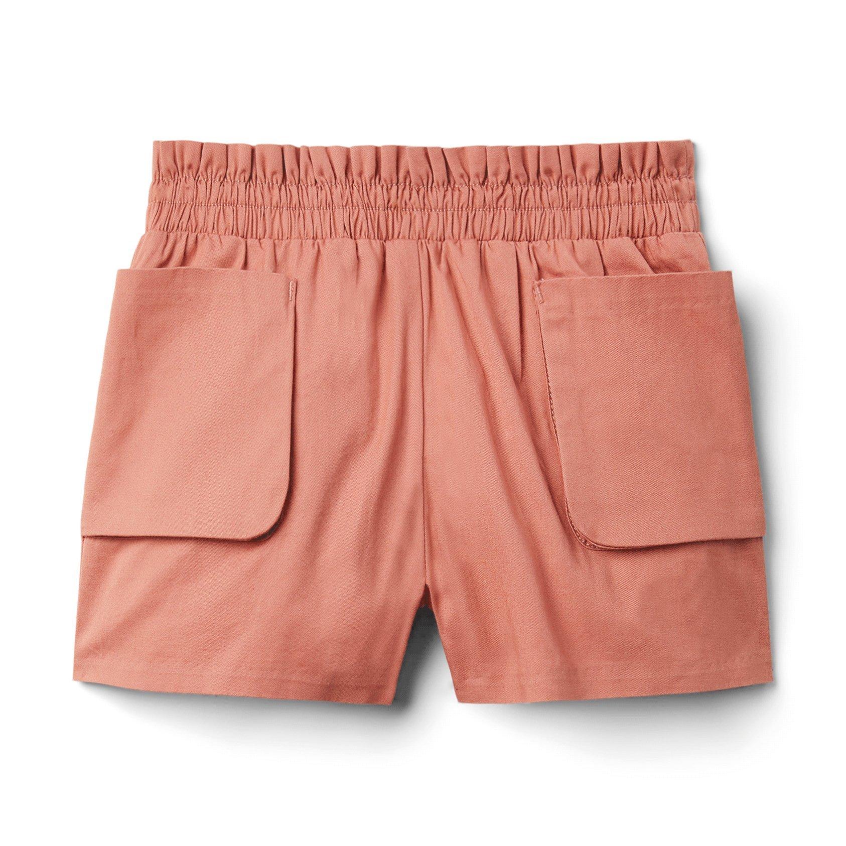 Patch Pocket Smocked Short  image number 0