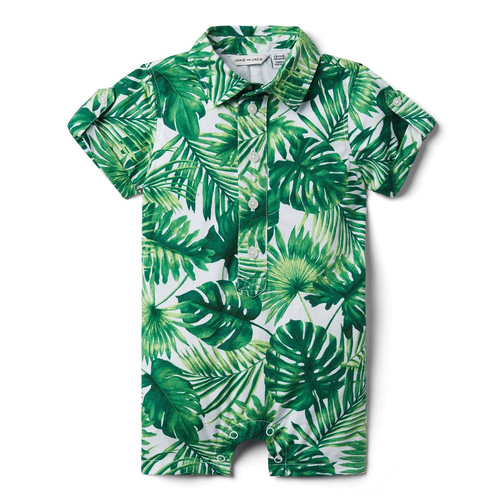 Baby Palm Romper image number 0