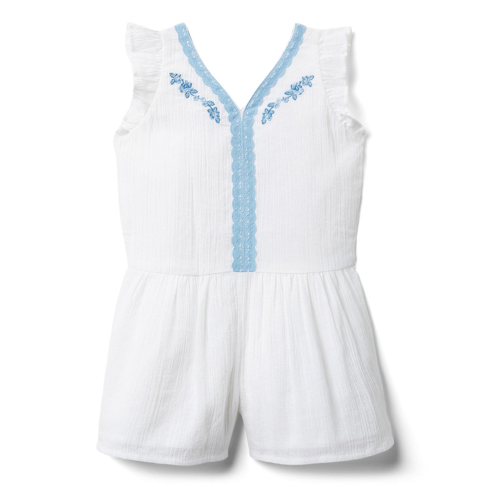 Embroidered Romper