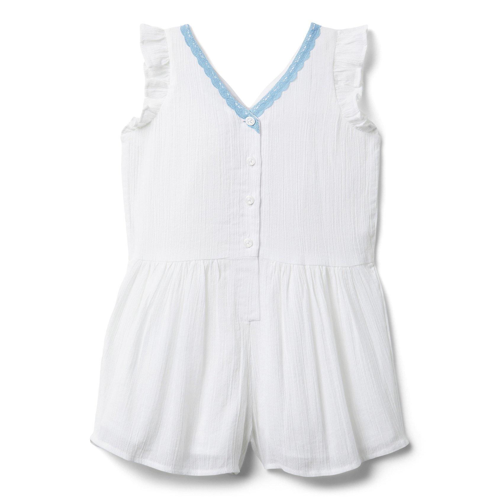 Embroidered Romper image number 3