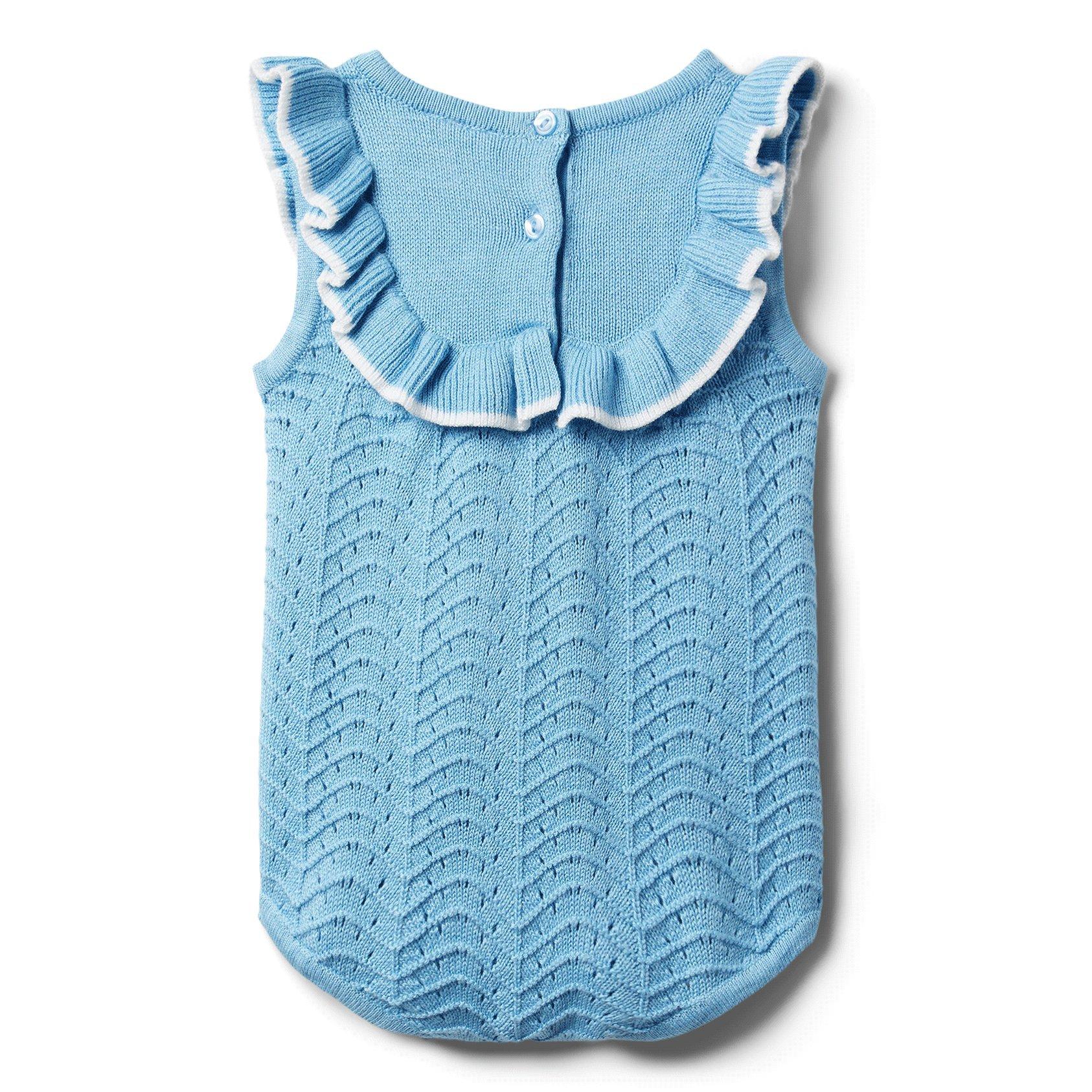 Baby Pointelle Sweater Romper image number 2