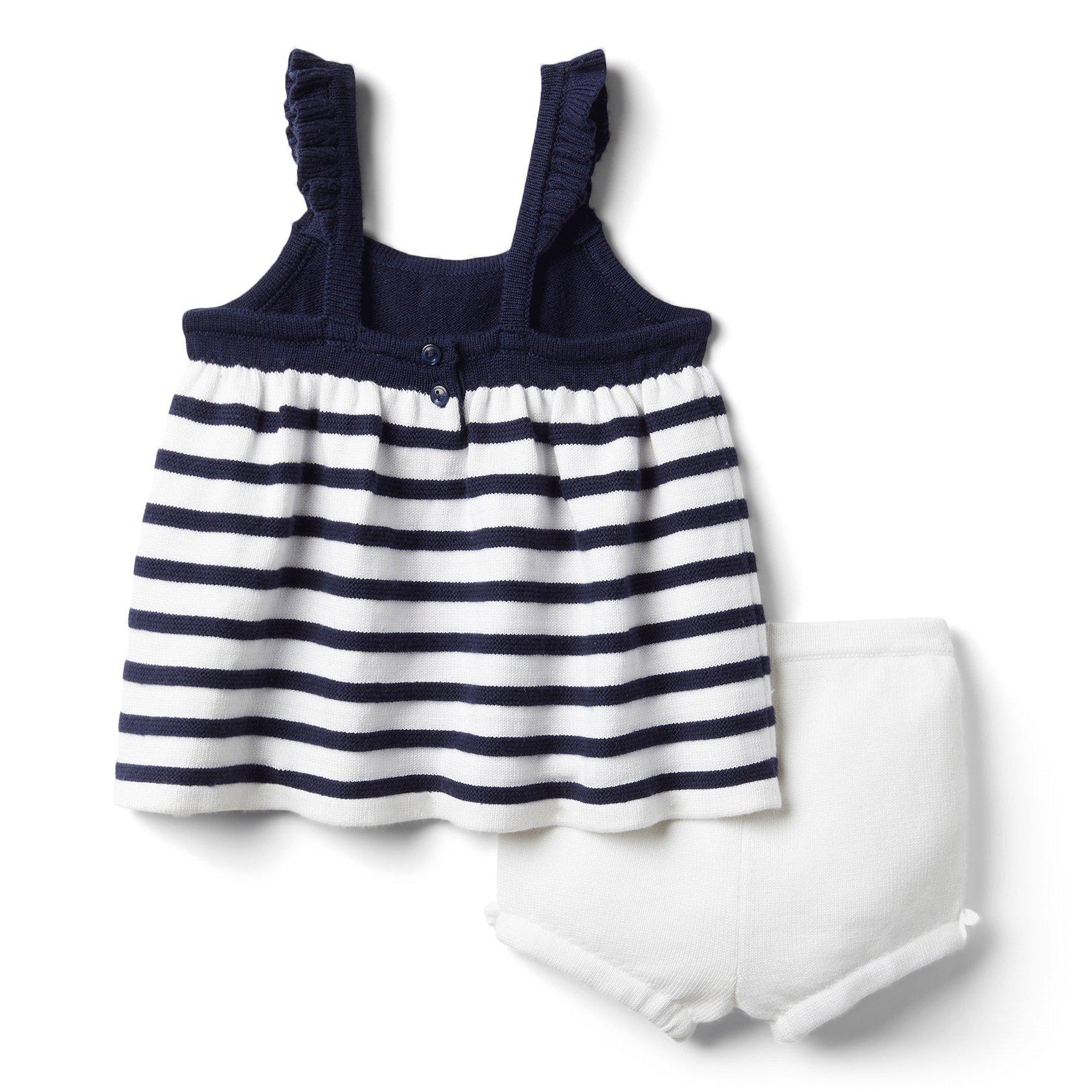 Baby Striped Sweater Matching Set  image number 2