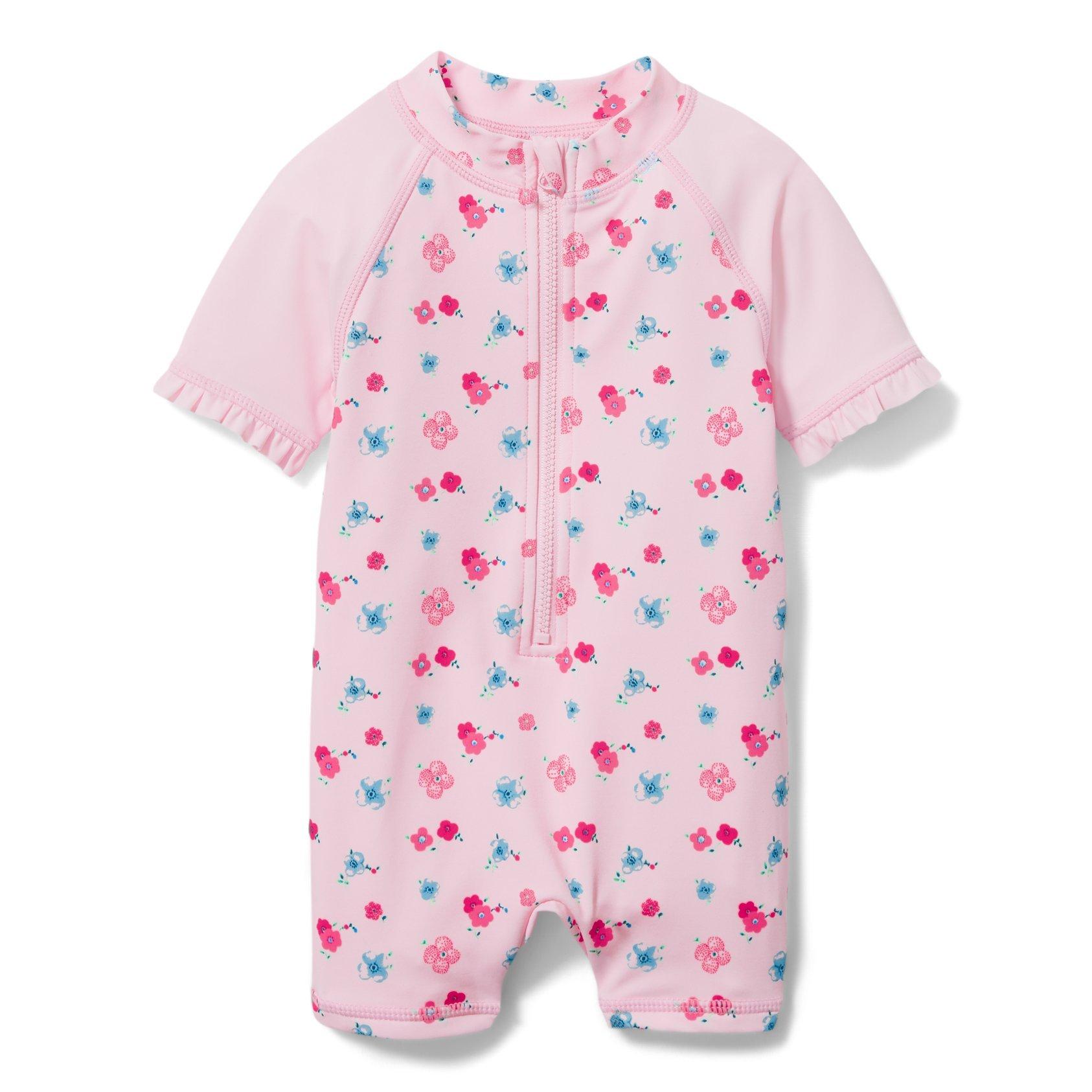 Baby Ditsy Floral Rash Guard Swimsuit image number 0