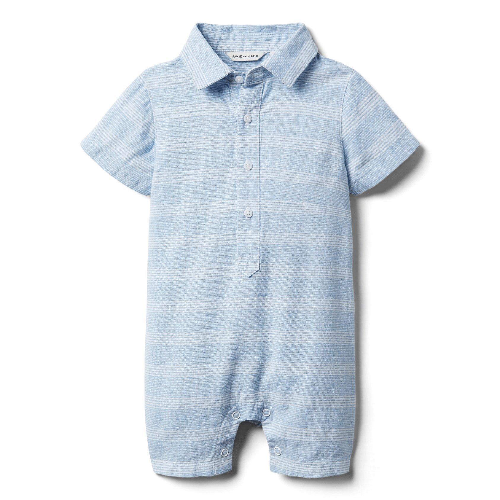 Baby Striped Romper  image number 0