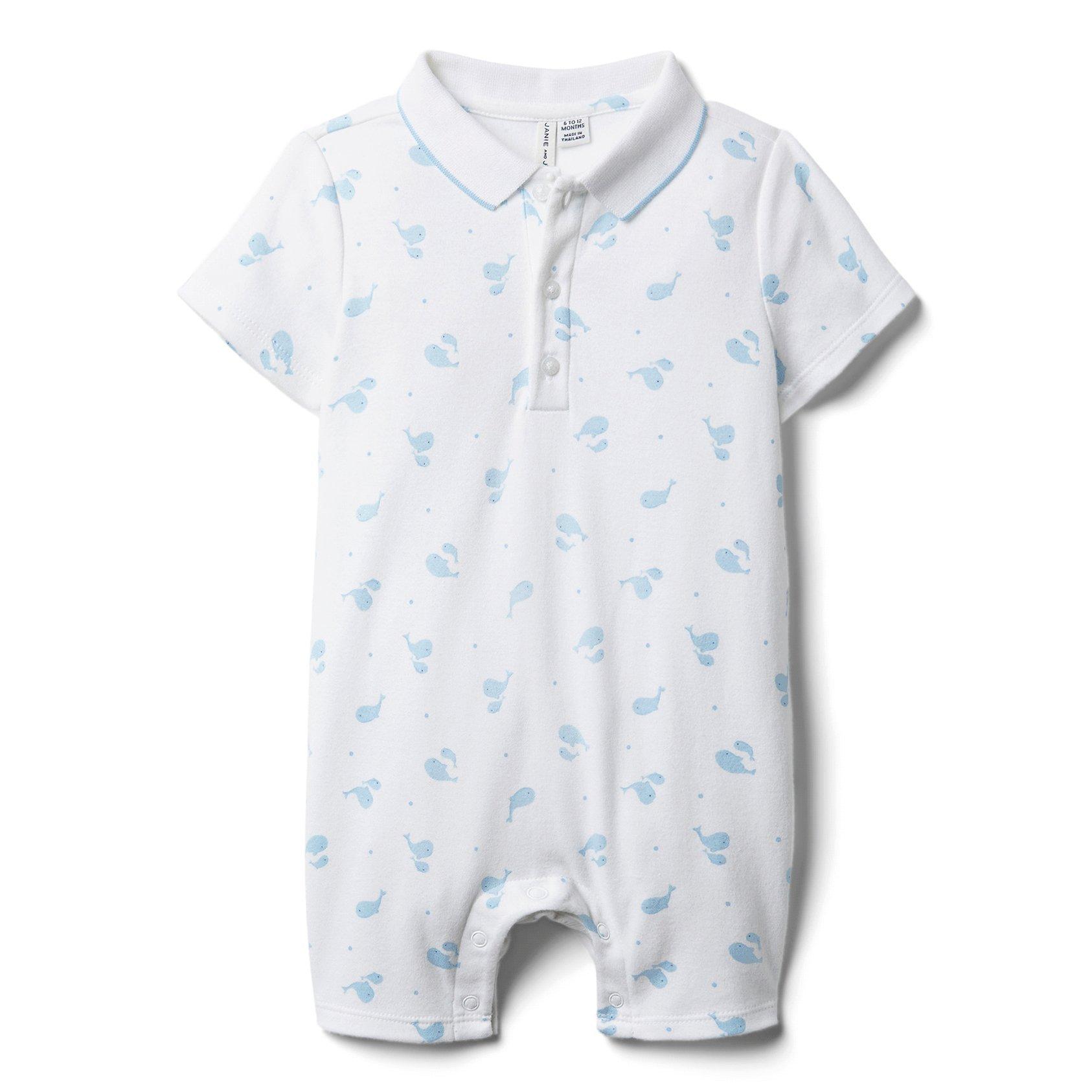 Baby Whale Polo Romper  image number 0