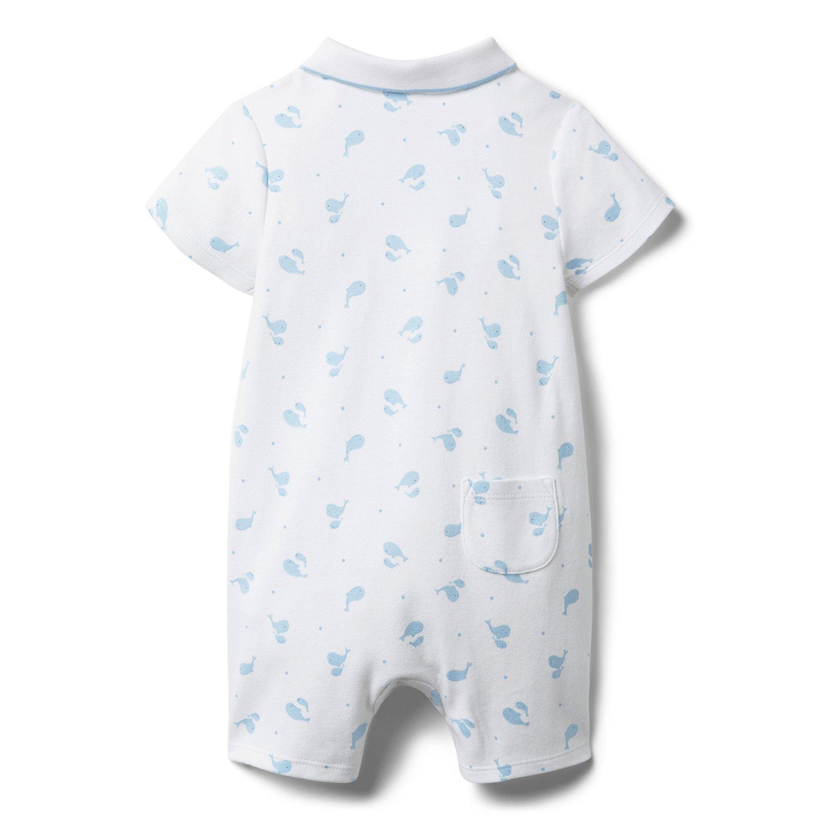 Baby Whale Polo Romper  image number 1