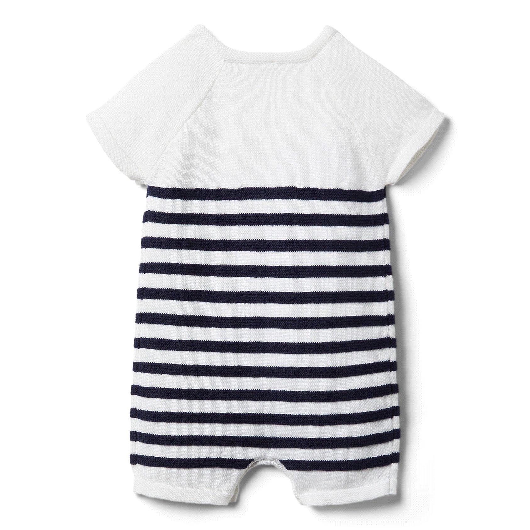 Baby Striped Sweater Romper  image number 3