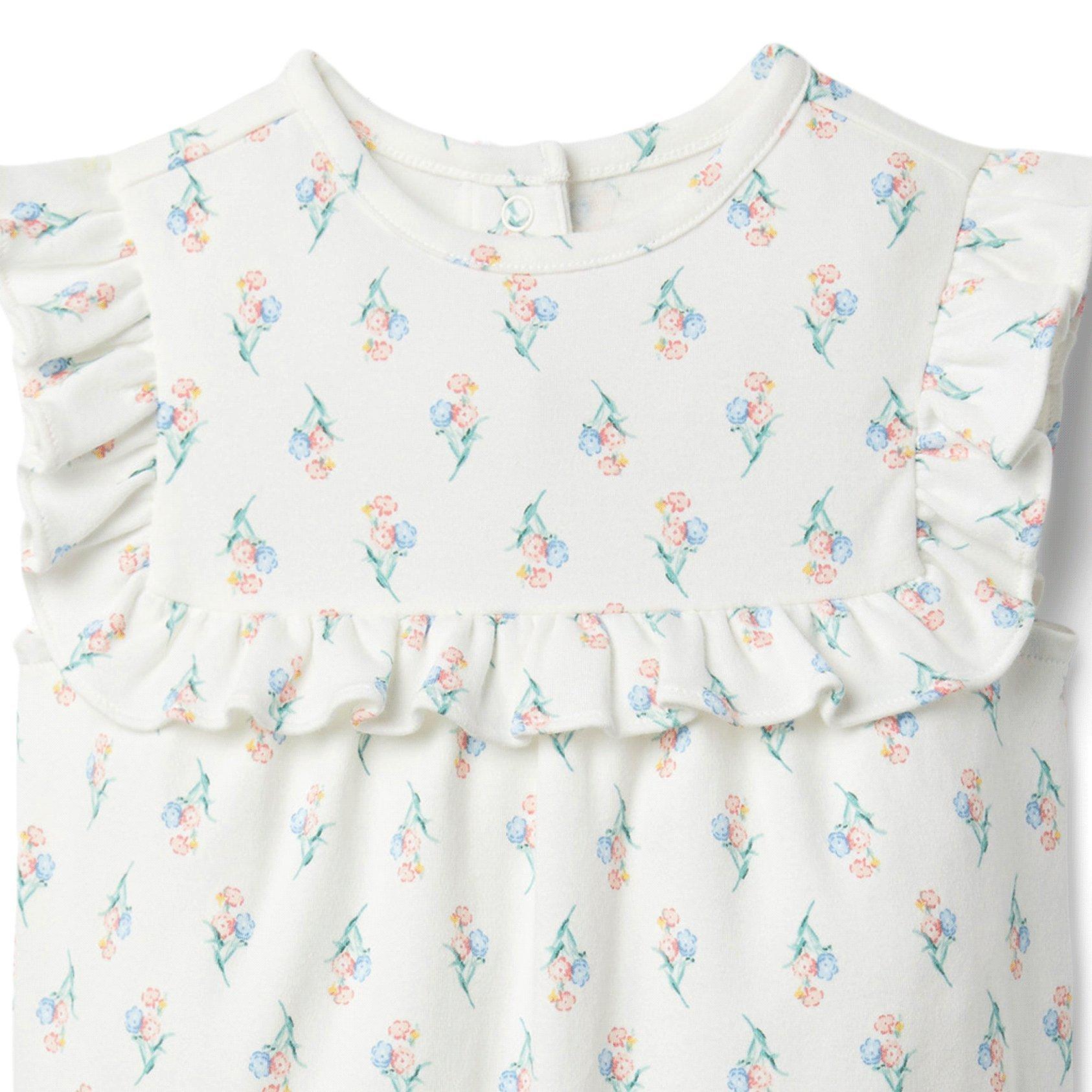 Baby Floral Ruffle Romper image number 1