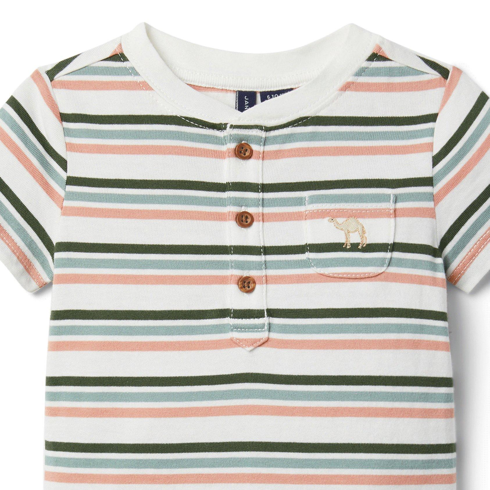 Baby Striped Bodysuit image number 1