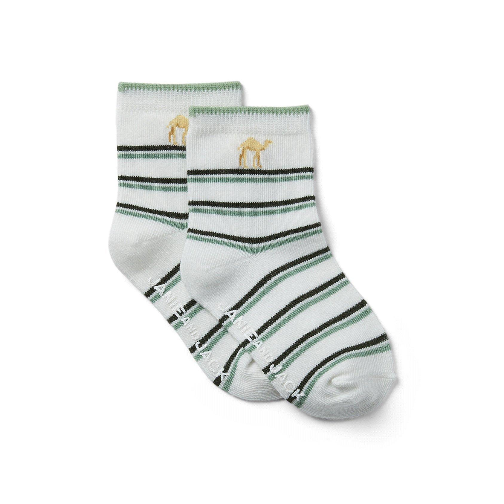 Baby Striped Camel Socks  image number 0