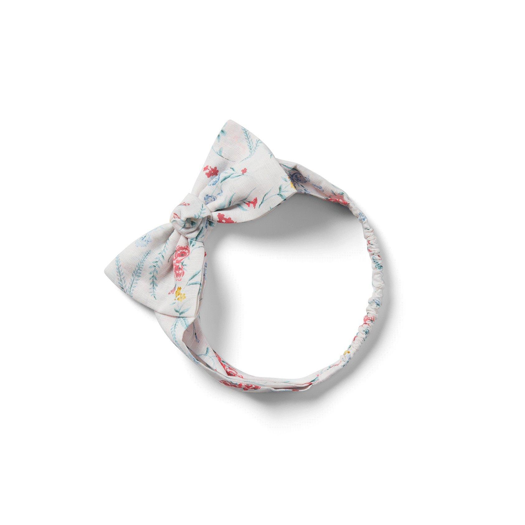 Baby Floral Bow Soft Headband image number 0